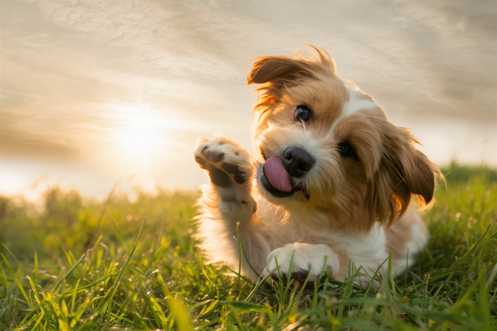 Dlaczego Twój pies liże łapy?