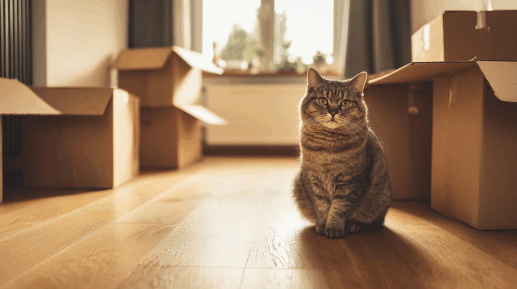 6 porad jak pomóc kotu w przeprowadzce